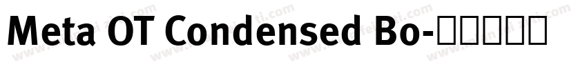 Meta OT Condensed Bo字体转换